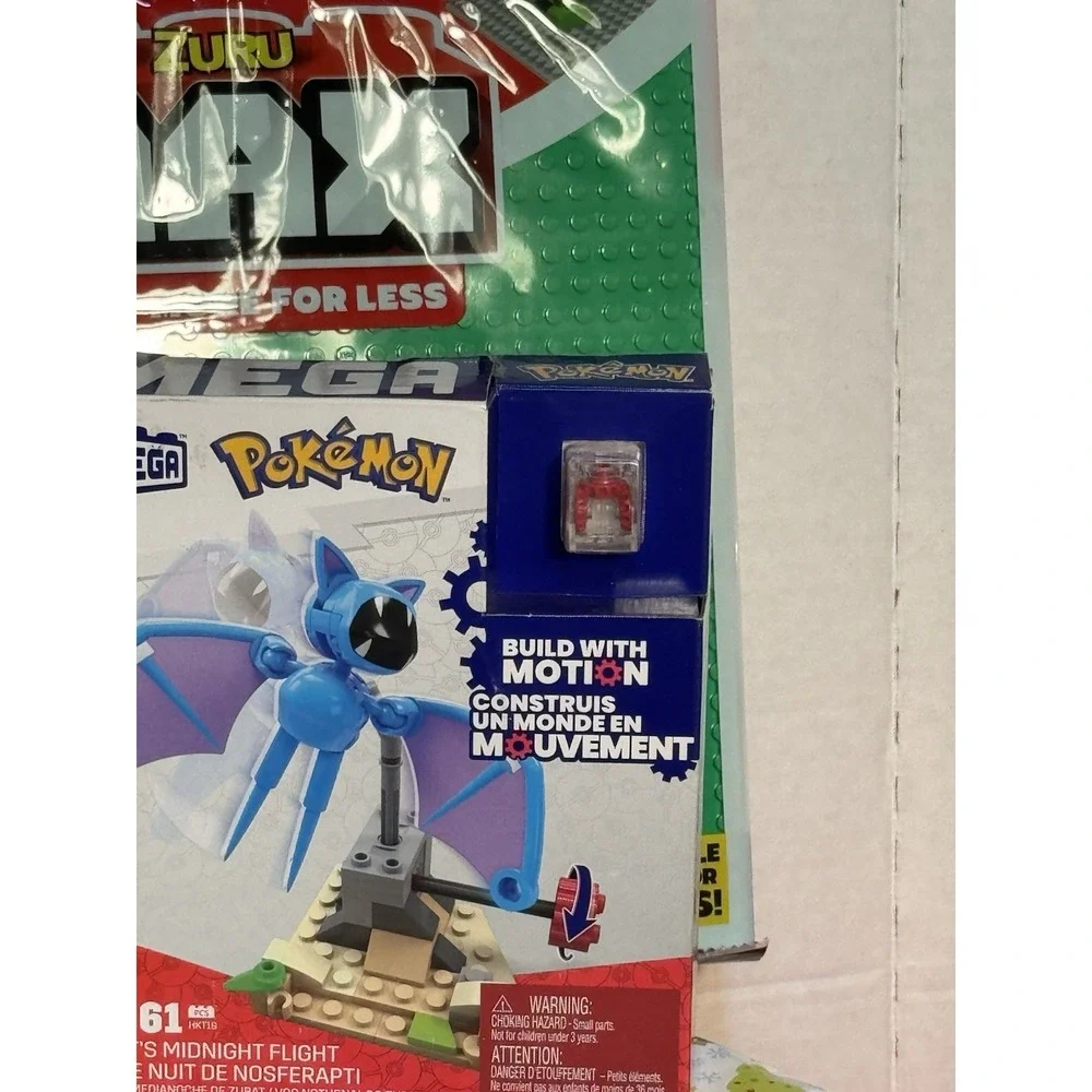 Mega Pokémon Zubat's Midnight Flight Build‎ with Motion Set With Building Board